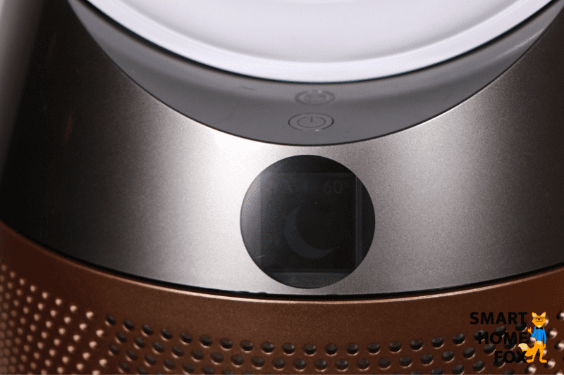 Die Displaybeleuchtung vom Dyson Purifier Humidify+Cool Formaldehyde PH04 m Nachtmodus